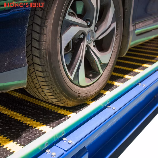 Nastro trasportatore modulare in plastica Hongsbelt Nastro trasportatore modulare per l'industria automobilistica pesante