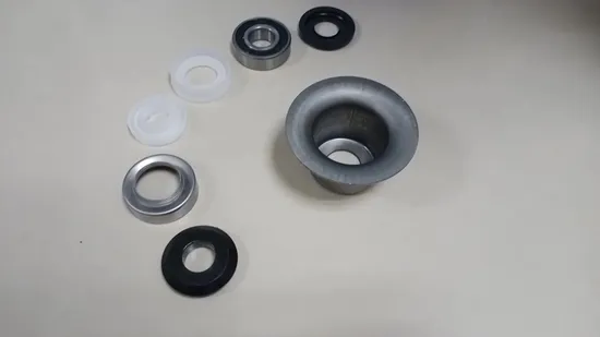 Rullo trasportatore a nastro Alloggiamento cuscinetto in acciaio Tk6206 con guarnizioni in plastica e protezione antipolvere in metallo