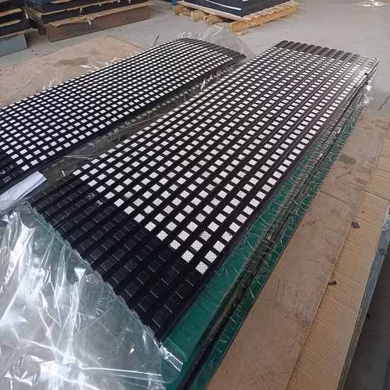 Piastra di rivestimento in gomma ceramica per rulli di nastri trasportatori