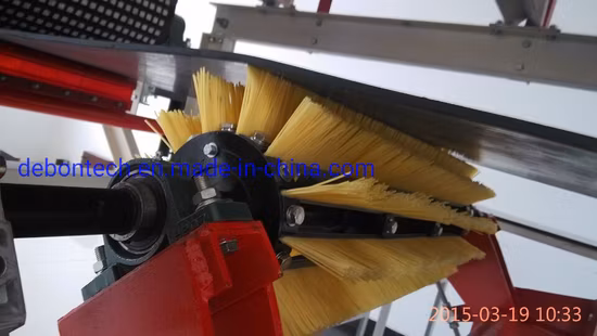 Pulitore a spazzola per trasportatori per nastri fantasia con spazzole di ricambio in nylon 66