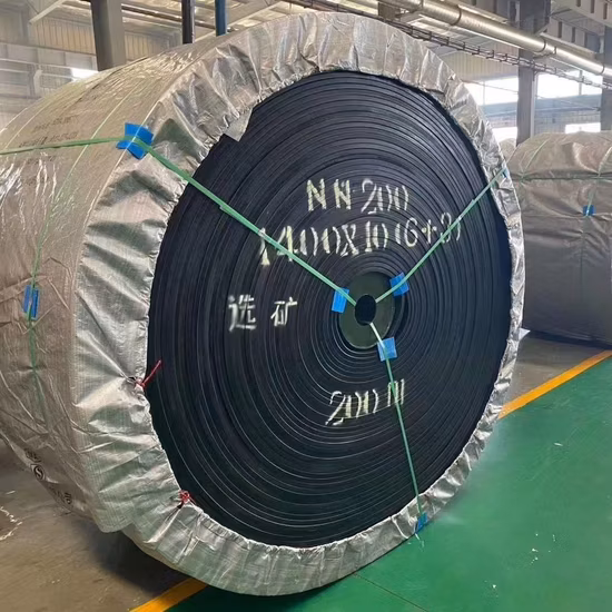 Nastro trasportatore piatto resistente al calore B1000 in poliestere Ep630/4 realizzato in tessuto multistrato e gomma per centrali elettriche