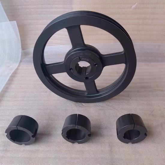 SPA125-02/Puleggia di fusione con boccola conica/puleggia/rullo trasportatore/ingranaggio/nastro trasportatore/puleggia a cinghia trapezoidale/puleggia scanalata